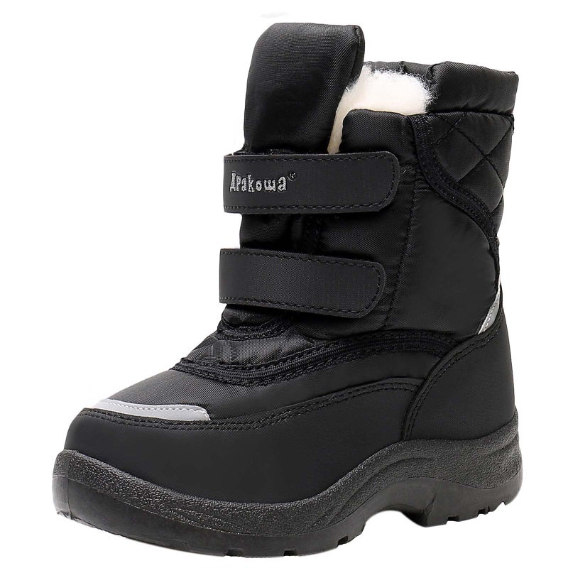 Apakowa Kid's Boys Girls Winter Snow Boots (Toddler/Little Kid) - Image 1